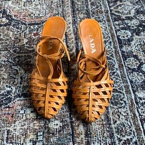 Prada T-Strap Sandals